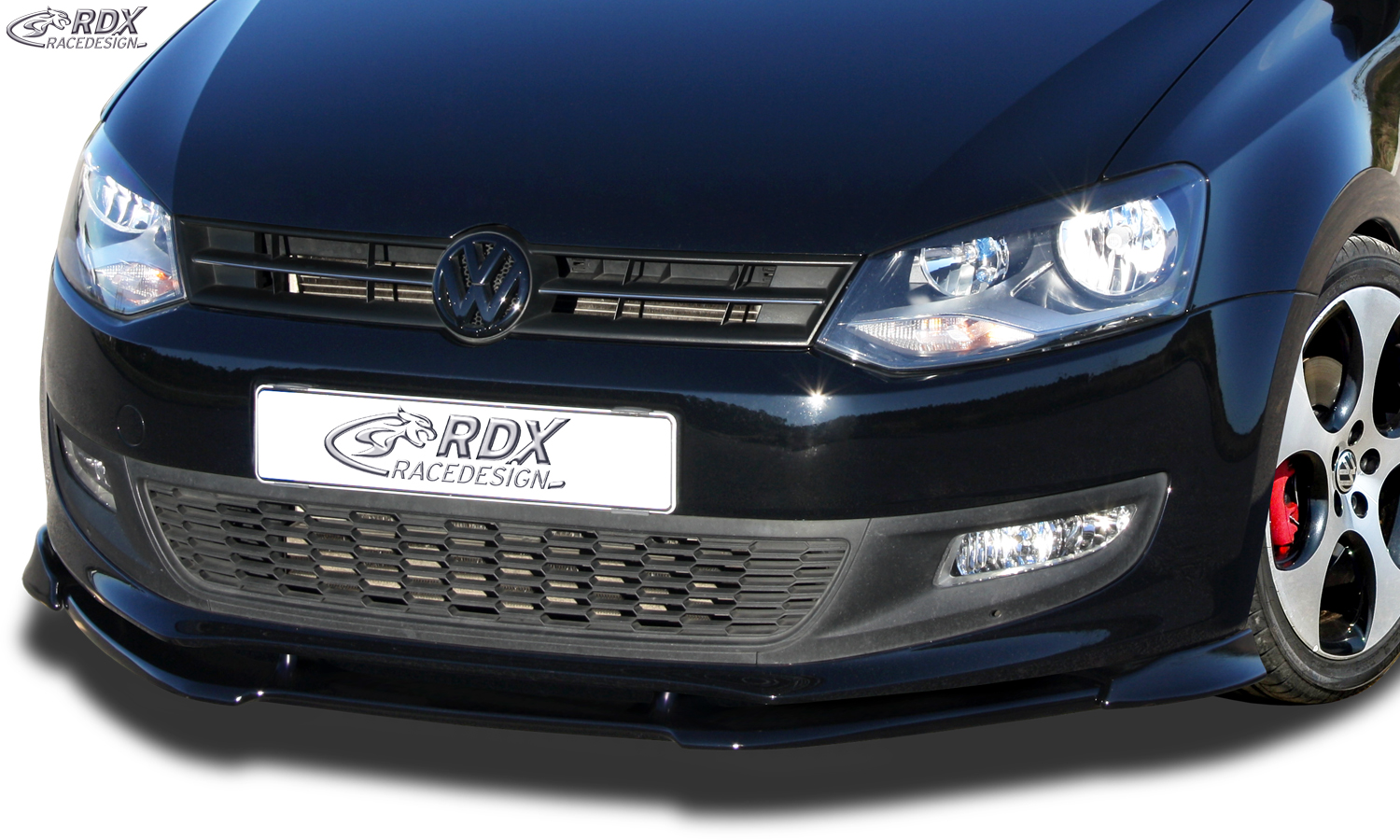 RDX Front Spoiler VARIO-X for VW Polo 6R Front Lip Splitter