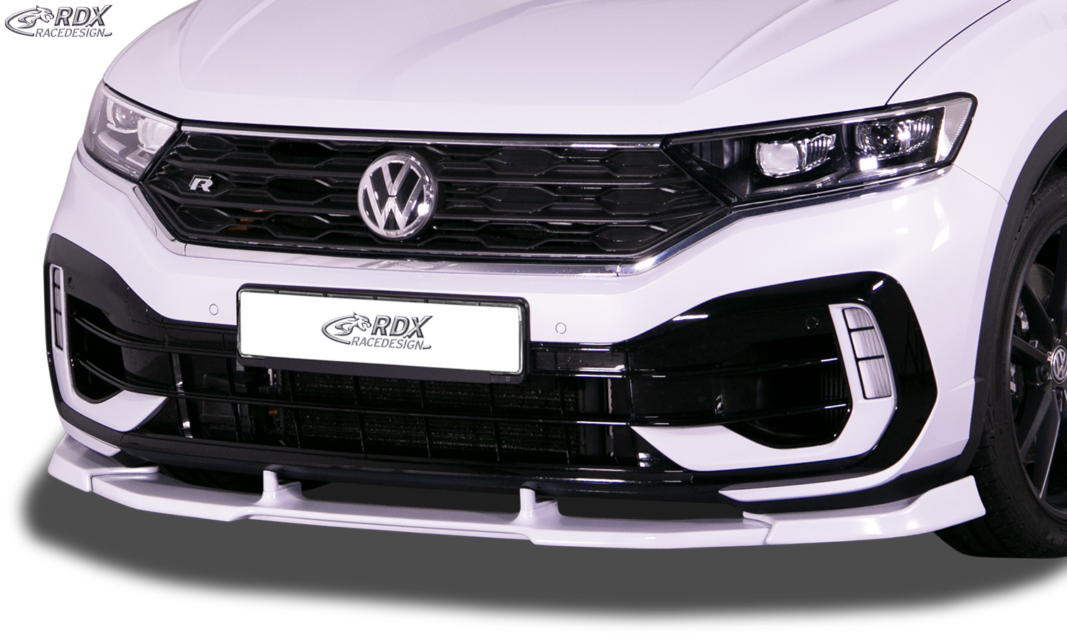 RDX Front Spoiler VARIO-X for VW T-Roc R Front Lip Splitter