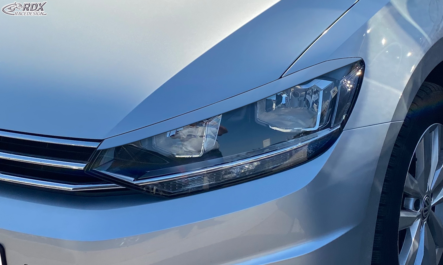 RDX Scheinwerferblenden für VW Touran 5T (2015+  nur für Halogen-Scheinwerfer) Böser Blick