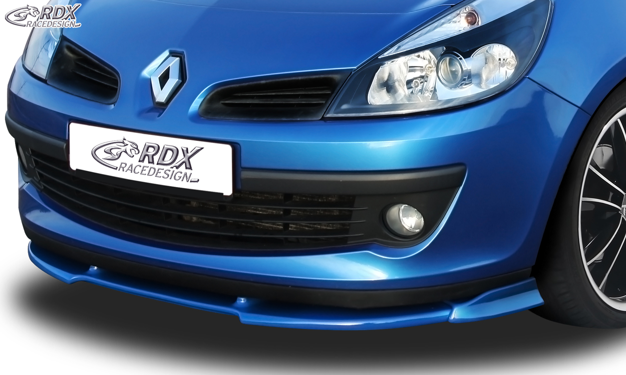 RDX Front Spoiler VARIO-X for RENAULT Clio 3 Phase 1 (not RS) Front Lip Splitter