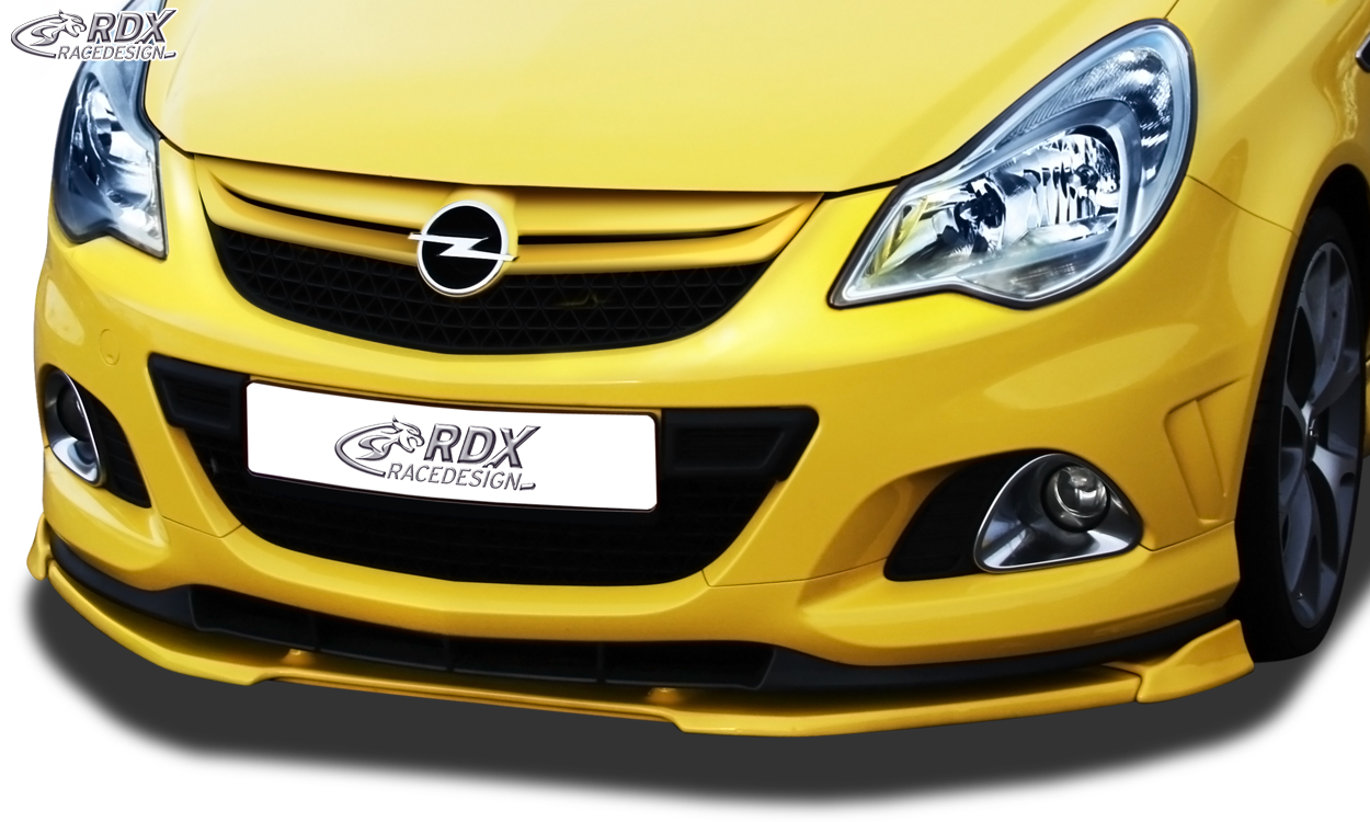 RDX Front Spoiler VARIO-X for OPEL Corsa D Facelift OPC 2010+ Nuerburgring Edition (Fit for OPC and Cars with OPC Frontbumper and NRE-Lip) Front Lip Splitter