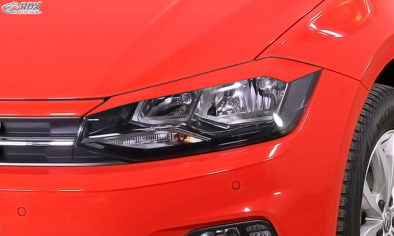 RDX Scheinwerferblenden für VW Polo 2G AW (2017+) Böser Blick