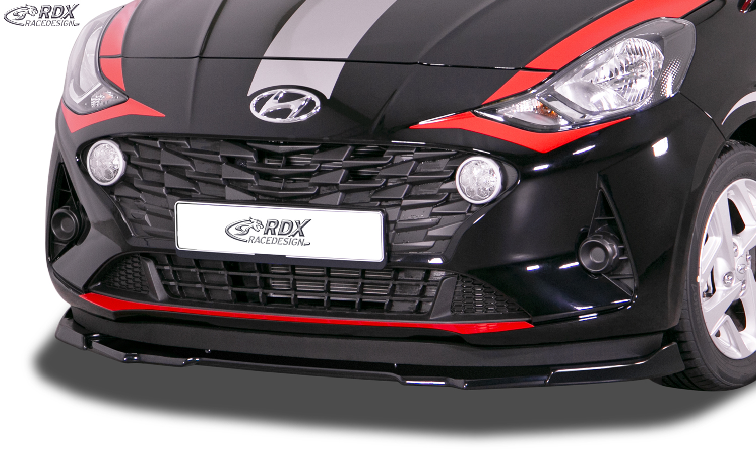 RDX Front Spoiler VARIO-X for HYUNDAI i10 (AC3) 2020+ Front Lip Splitter