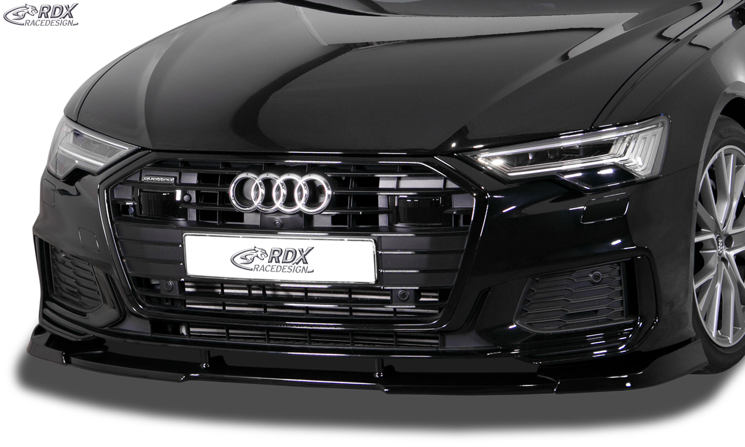 Front Ansatz V.3 für Audi A6 C8 schwarz matt – Tuning King