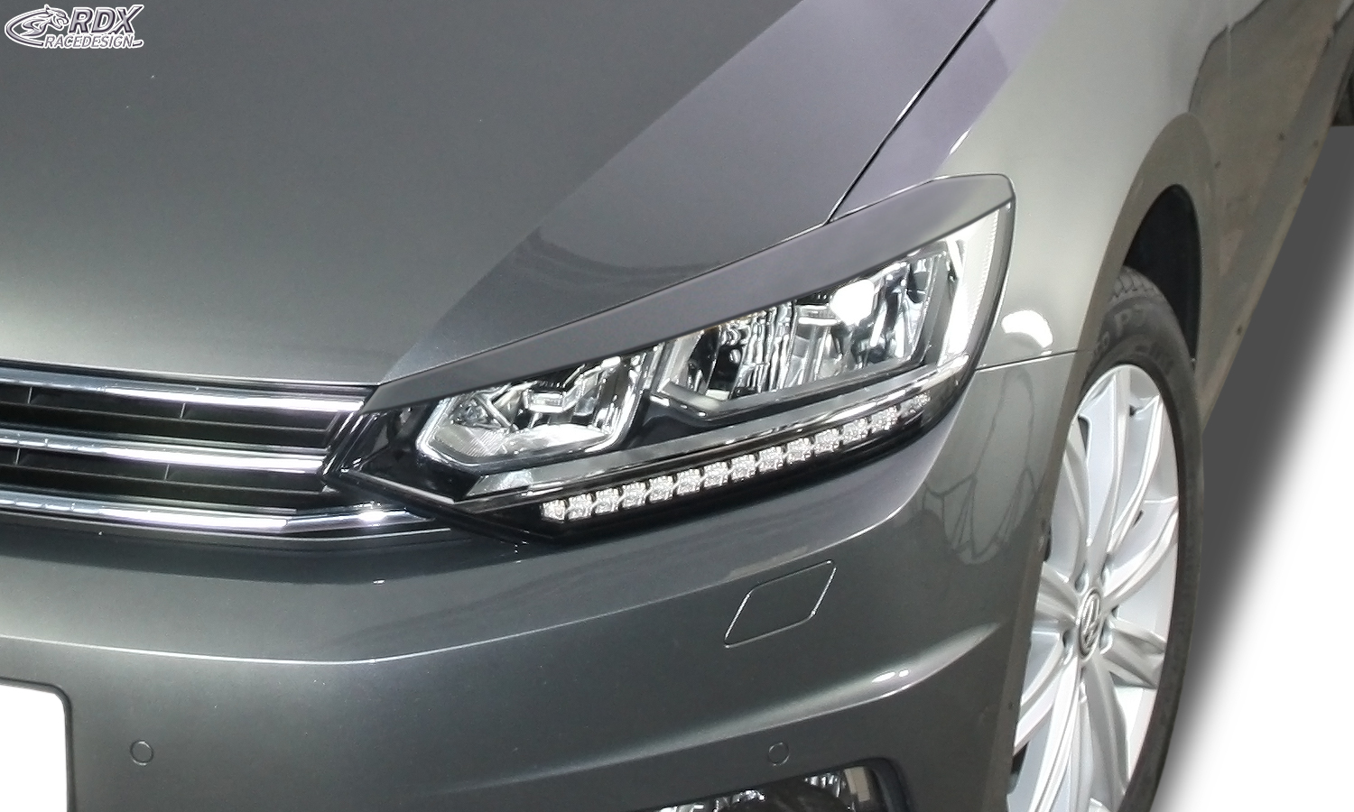 RDX Scheinwerferblenden für VW Touran 5T (2015+  nur für LED-Scheinwerfer) Böser Blick