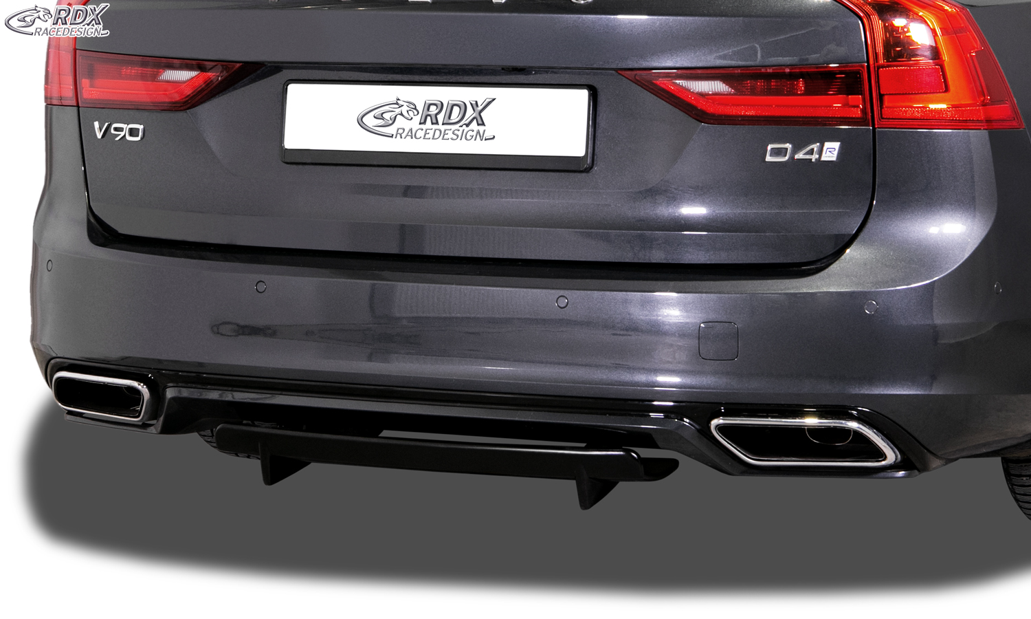 RDX Heckdiffusor U-Diff XL für VOLVO V90 / S90 R-Design (2016+) Diffusor Heck Ansatz