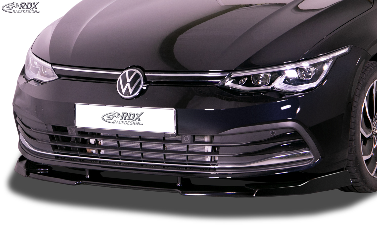 Auto Frontlippe Frontspoiler für VW Golf 8 Mk8 Pro 2020 2021,  FrontstoßStange Splitter Diffusor Frontlippe Spoiler Protector  Spoilerlippe,Glossy-Black