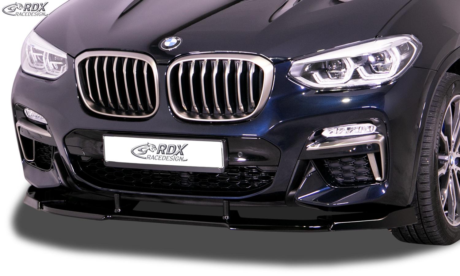 RDX Frontspoiler VARIO-X für BMW X3 (G01) & für BMW X4 (G02) für M-Sport & M-Aerodynamik-Paket Frontlippe Front Ansatz Vorne Spoilerlippe