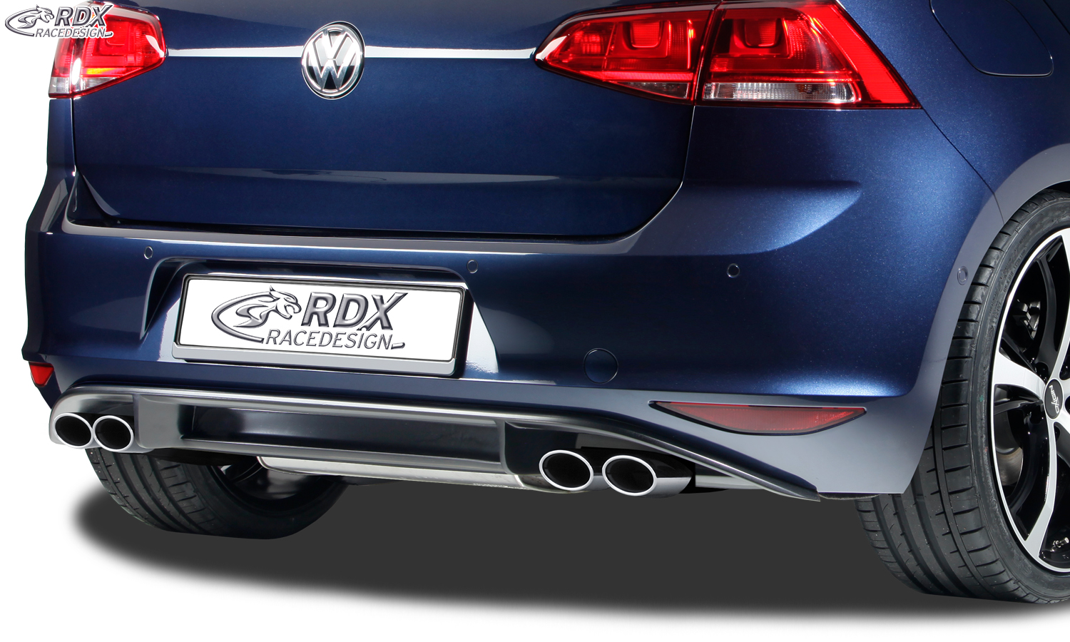 RDX rear bumper extension for VW Golf 7 "R-Look" center part