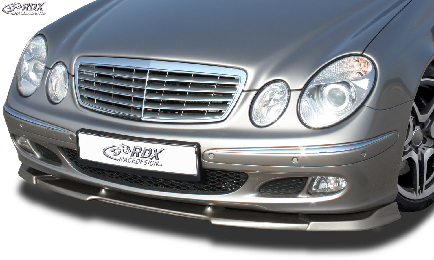 RDX Front Spoiler VARIO-X for MERCEDES E-class W211 -2006 Classic/Elegance Front Lip Splitter