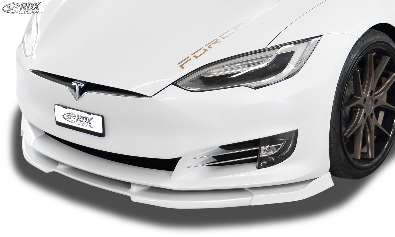 RDX Front Spoiler VARIO-X for TESLA Model S 2016+ Front Lip Splitter