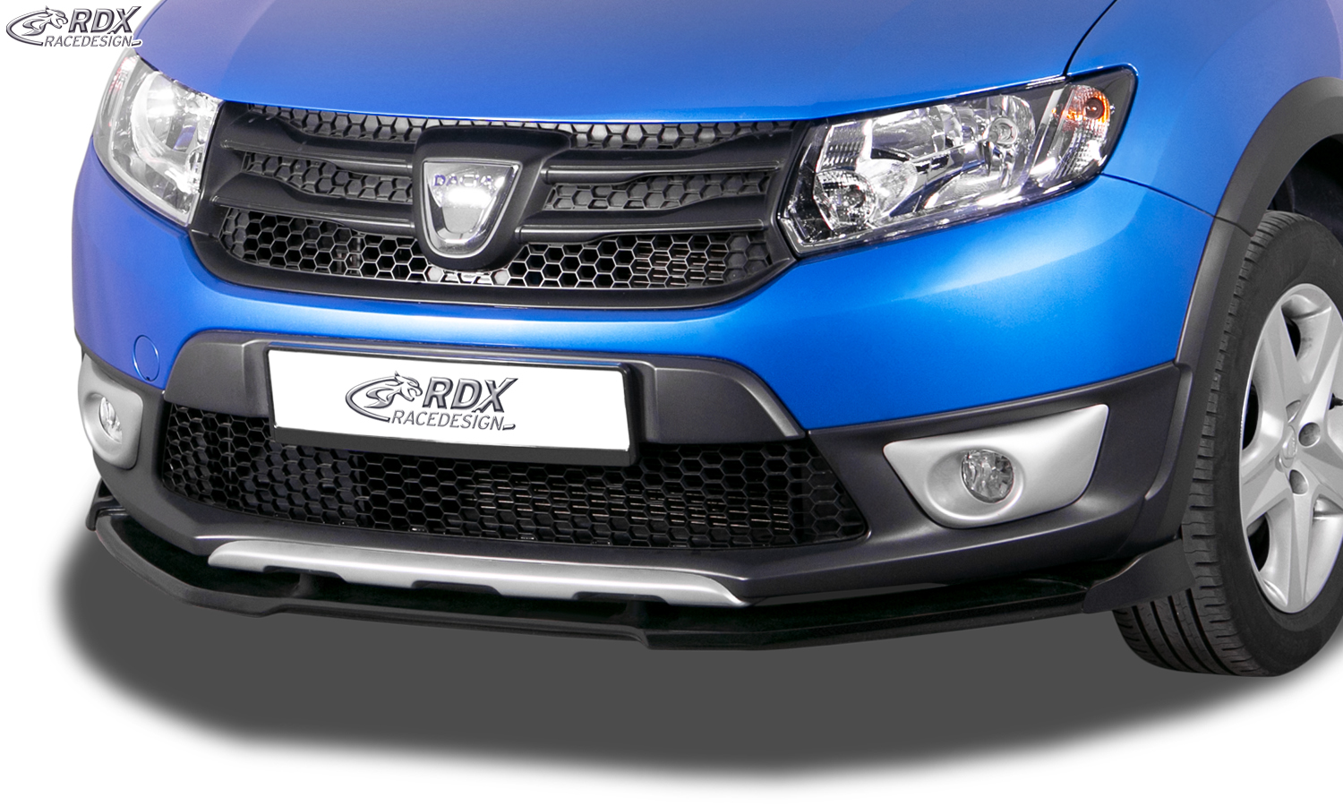 RDX Front Spoiler VARIO-X for DACIA Sandero 2 Stepway Front Lip Splitter