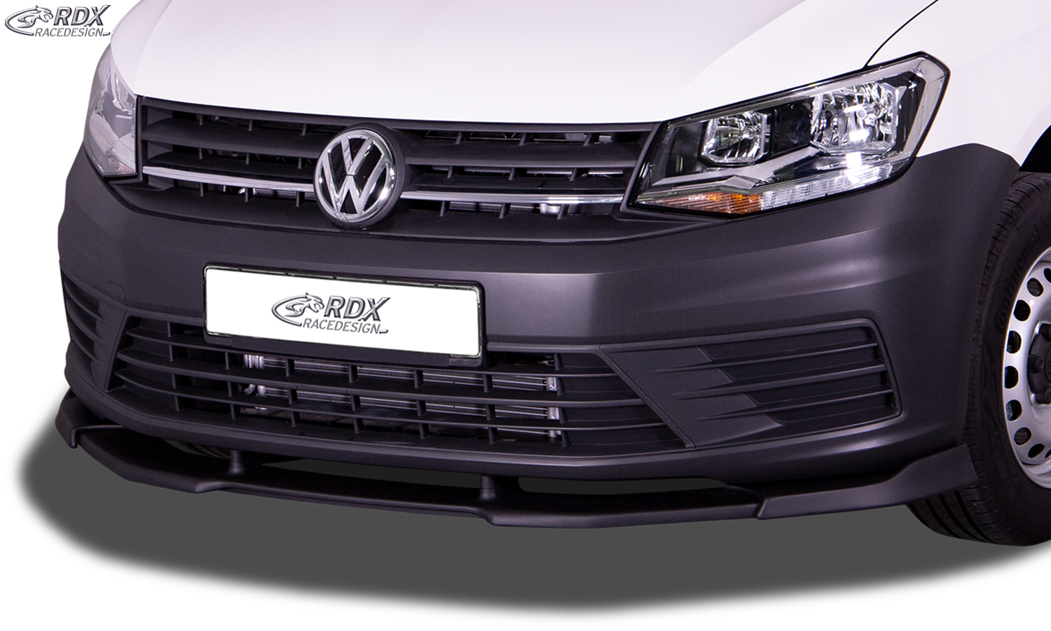 RDX Front Spoiler VARIO-X for VW Caddy 2K (2015-2020) Front Lip "V2" Splitter