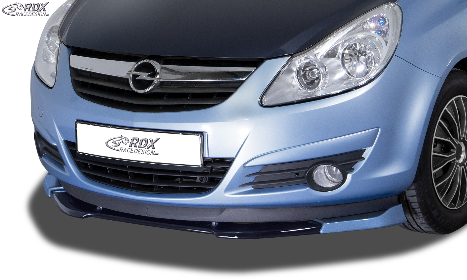 RDX Front Spoiler VARIO-X for OPEL Corsa D (-2010) Front Lip Splitter