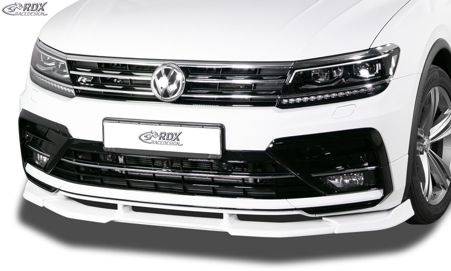 RDX Front Spoiler VARIO-X for VW Tiguan (2016+) R-Line Front Lip Splitter