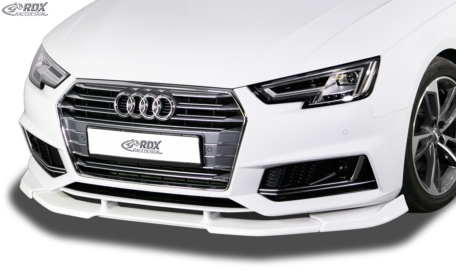 RDX Front Spoiler VARIO-X for AUDI A4 8W B9 (-2019, for S-Line- and S4-Frontbumper) Front Lip Splitter