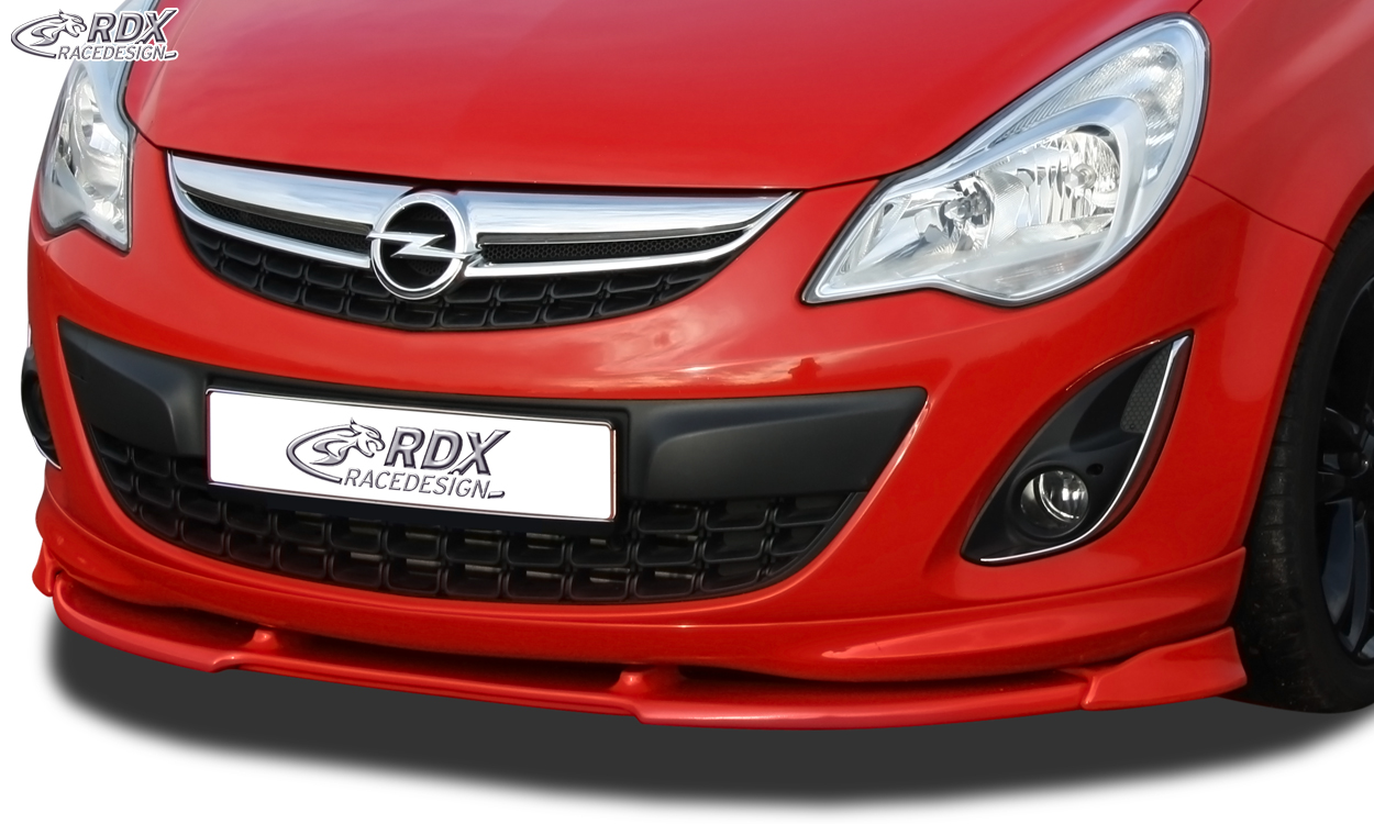 RDX Front Spoiler VARIO-X for OPEL Corsa D Facelift OPC-Line 2010+ (Fit for OPC-Line and Cars with OPC-Line Frontlip) Front Lip Splitter