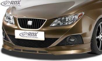 RDX Frontspoiler für SEAT Ibiza 6J, 6J SC & 6J ST -03/2012 (nicht FR, Cupra, Bocanegra) Frontlippe Front Ansatz Spoilerlippe