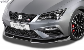 RDX Frontspoiler VARIO-X für SEAT Leon 5F FR + Cupra + Cupra 300 Facelift 2017+ (auch SC und ST) Frontlippe Front Ansatz Vorne Spoilerlippe