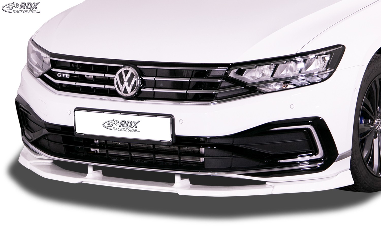 RDX Frontspoiler VARIO-X für VW Passat 3G B8 GTE & R-Line (2019+) Frontlippe Front Ansatz Vorne Spoilerlippe