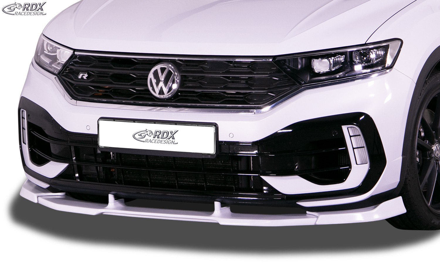 RDX Frontspoiler VARIO-X für VW T-Roc R Frontlippe Front Ansatz Vorne Spoilerlippe