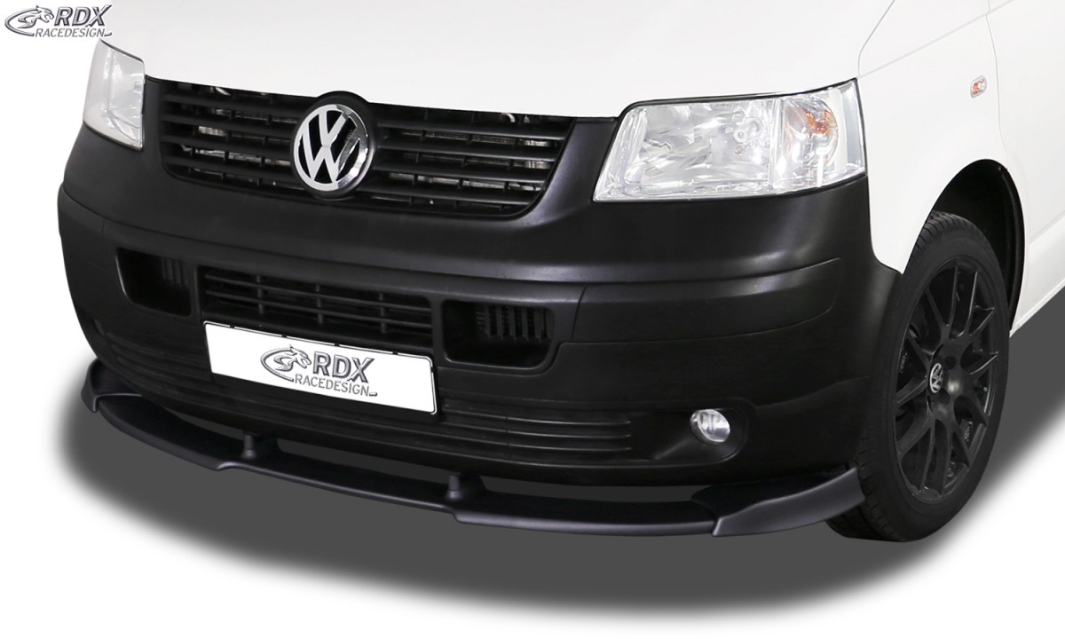 RDX Frontspoiler VARIO-X für VW T5 -2009 (für werkseitig unlackierte Stoßstange wie Transporter, …) Frontlippe Front Ansatz Vorne Spoilerlippe