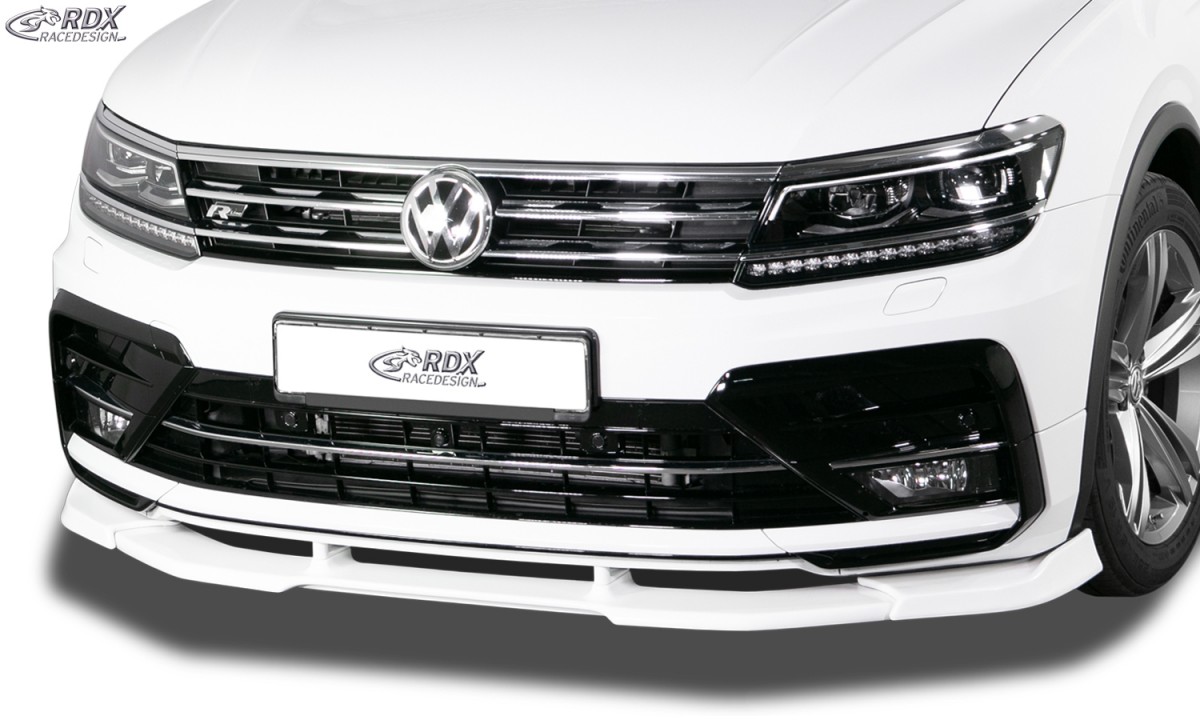 RDX Frontspoiler VARIO-X für VW Tiguan (2016+) R-Line Frontlippe Front Ansatz Vorne Spoilerlippe