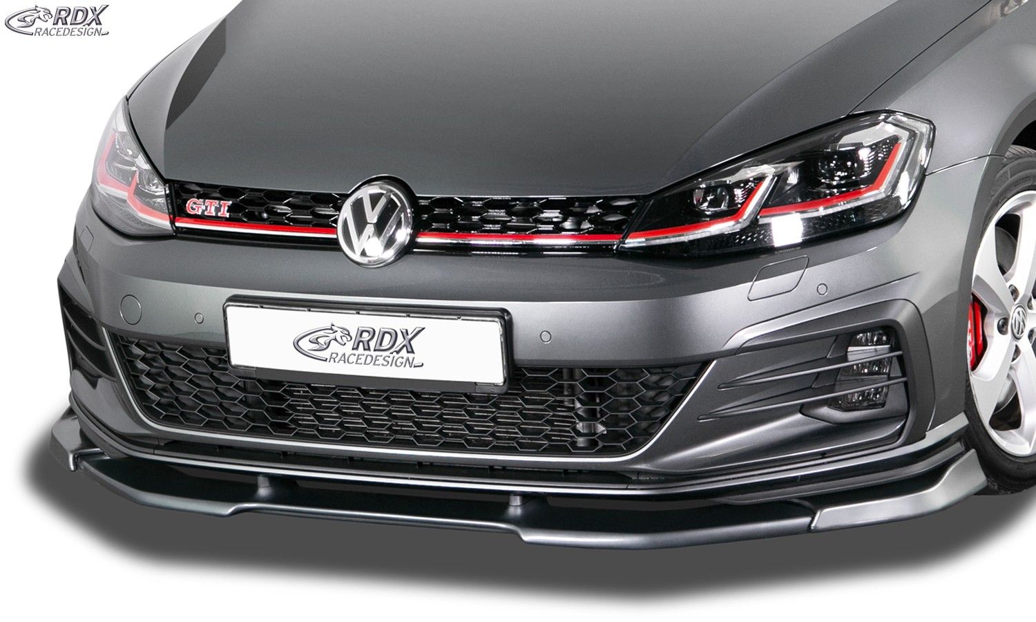 RDX Frontspoiler VARIO-X für VW Golf 7 GTI / GTD / GTE Facelift 2017+ Frontlippe Front Ansatz Vorne Spoilerlippe