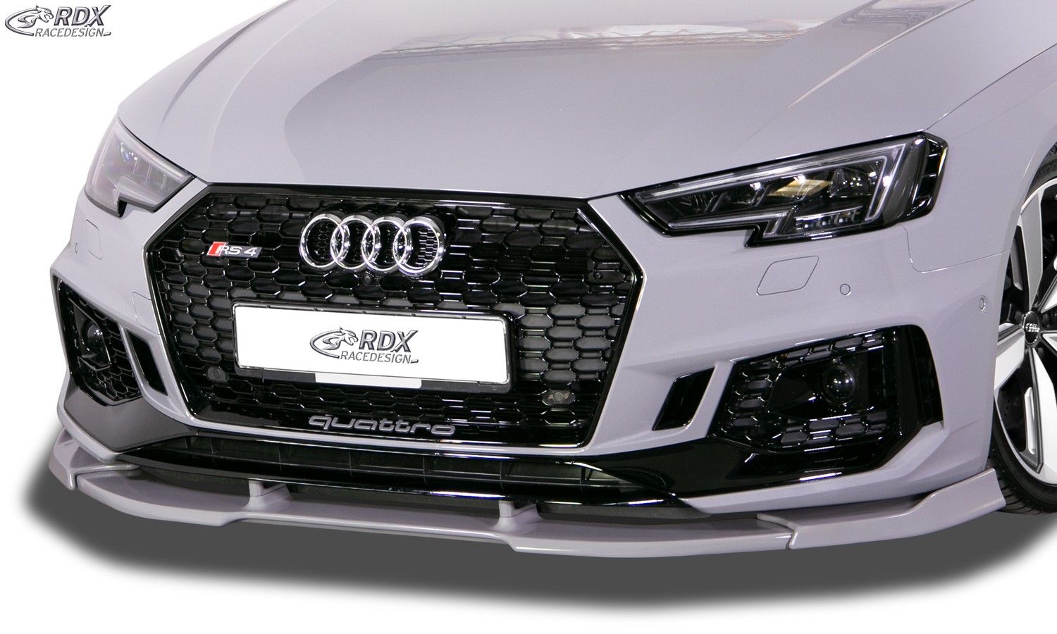 RDX Frontspoiler VARIO-X für AUDI RS4 B9 (-2020) Frontlippe Front Ansatz Vorne Spoilerlippe