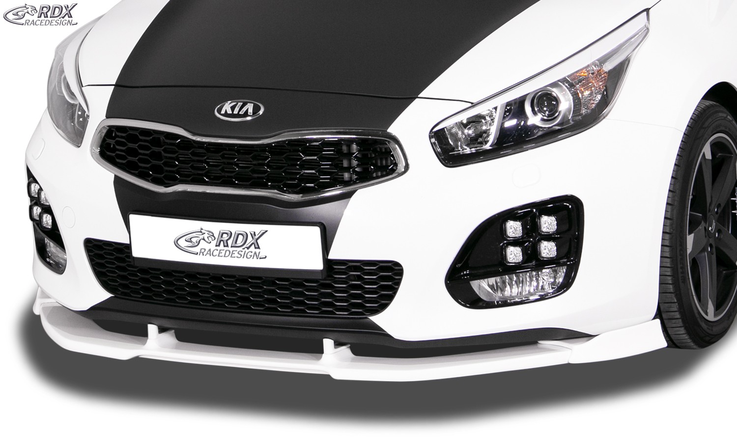 RDX Frontspoiler VARIO-X für KIA Ceed, Ceed SW, Pro Ceed GT & GT-Line Typ JD (2015+) Frontlippe Front Ansatz Vorne Spoilerlippe
