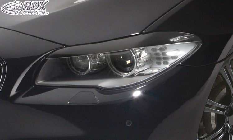 Geeignet for BMW 5er F10 2014-2016 Scheinwerferblenden Carbon-Faser-Auto-Lampe Augenbraue dekorative Aufkleber 