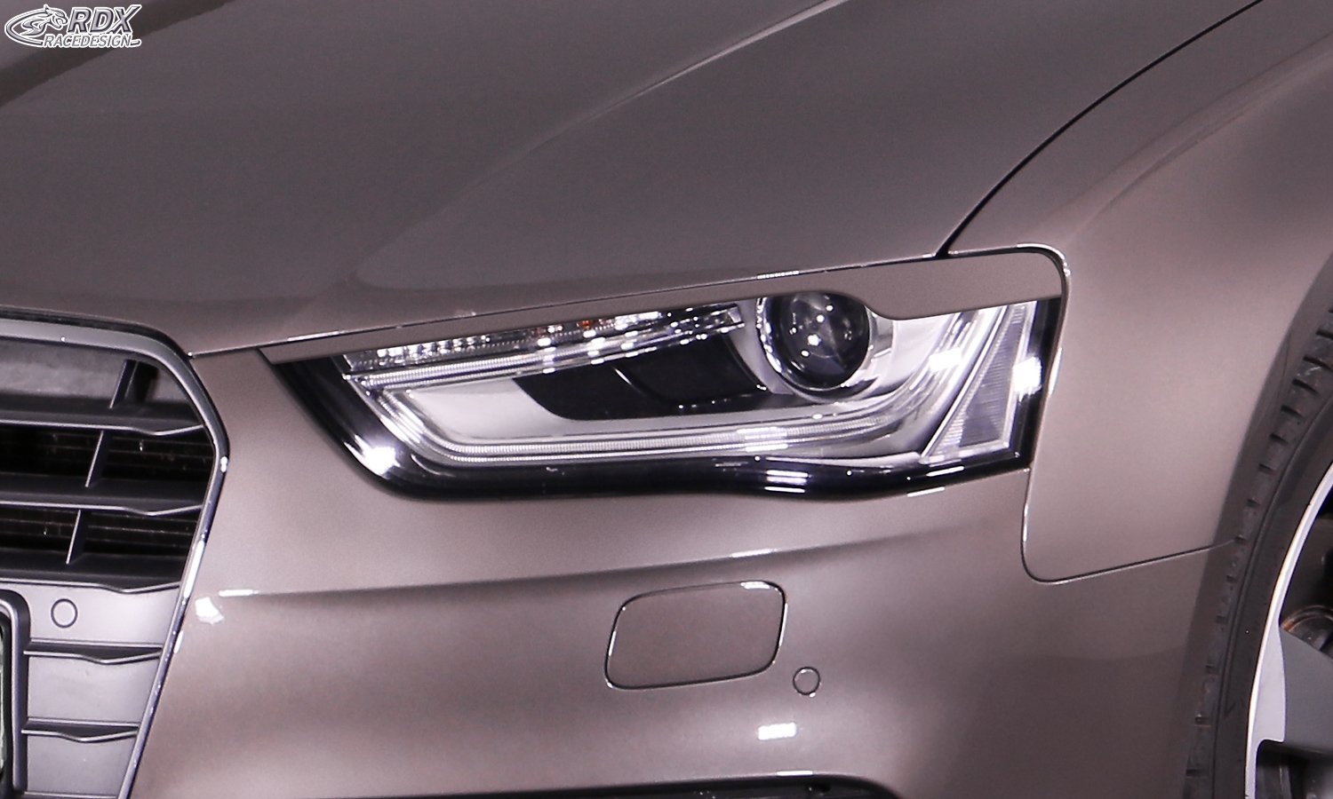 RDX Headlight covers for AUDI A4 B8, B81, 8K Facelift (2011-2015) Light Brows