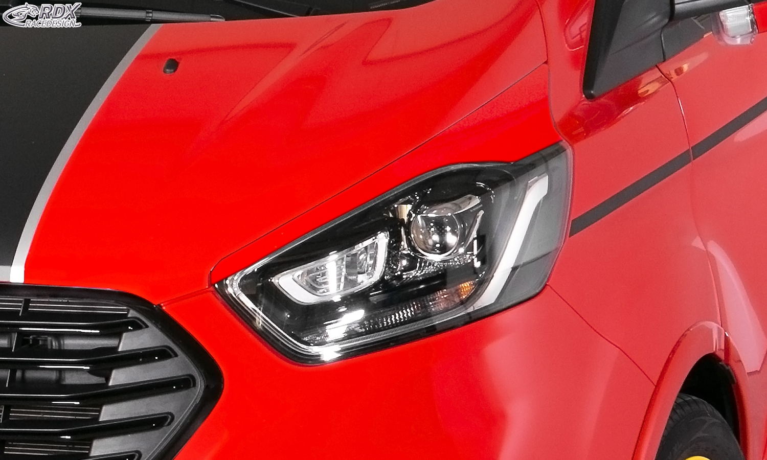 RDX Headlight covers for FORD Transit Custom & Tourneo Custom (2018-2023) Light Brows