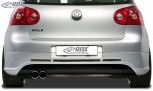 RDX Heckansatz für VW Golf 5 "GTI/R-Five" mit Endrohrausfräsung links Heckschürze Heck